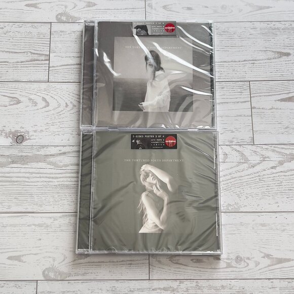 (2) Taylor Swift The Tortured Poets Department + Bonus Track CDs - Picture 1 of 4